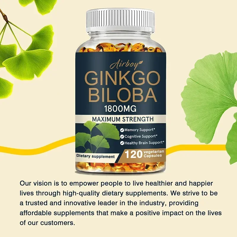 Ginkgo Biloba Extract - Suplemento de Ginkgo Biloba - Memória