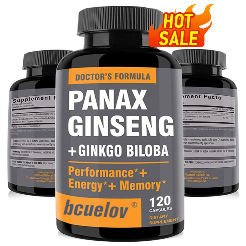 Ginkgo Biloba Extract - Cápsulas de extrato de ginseng +