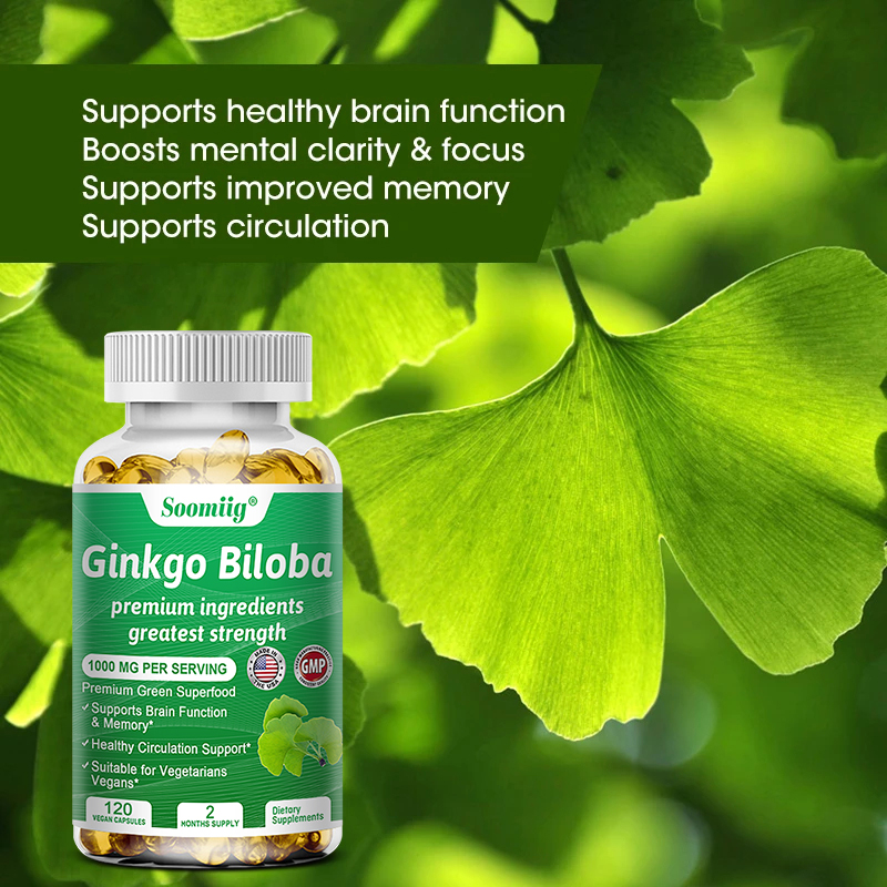 Ginkgo Biloba Extract - Cápsulas Ginko Biloba - Suplemento cerebral