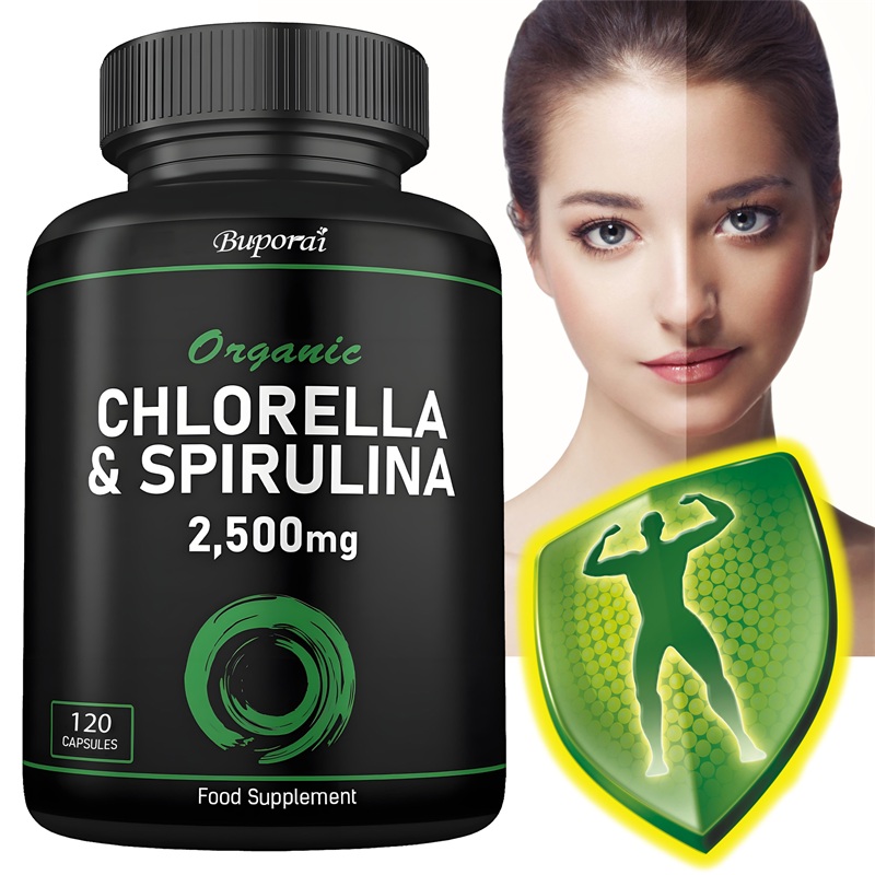 Ginkgo Biloba Extract - Clorela e espirulina orgânica 2500mg -
