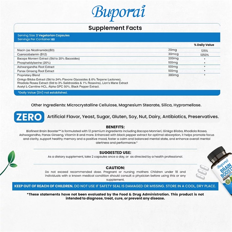 Suplemento de reforço cerebral - Ginkgo Biloba Extract avaliação e preço