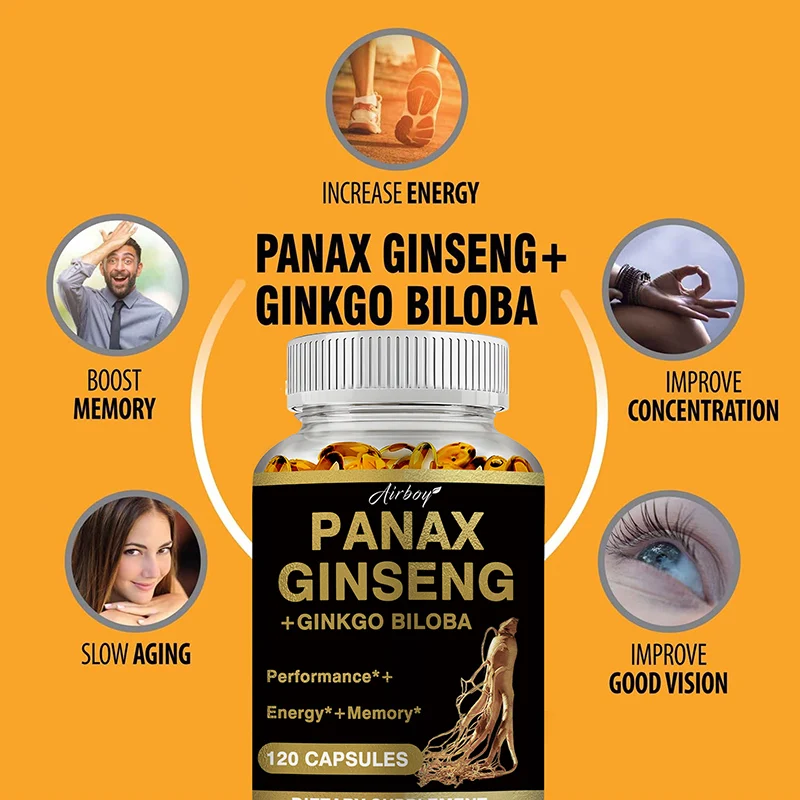 Cápsulas de Panax Ginseng + Gi - Ginkgo Biloba Extract avaliação e preço